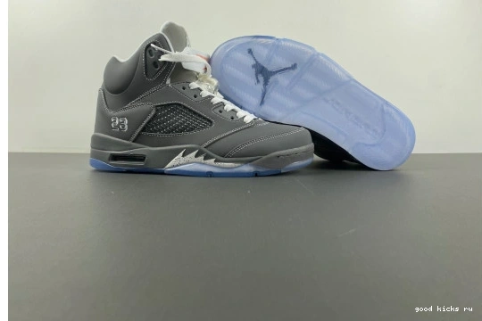 136027-005 136027-005 5   Grey' 'Wolf Retro Jordan  0323